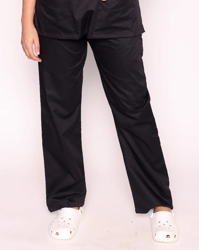 Howser Casey Unisex Smart Scrub Trousers - Black Trousers Corduroy Warm