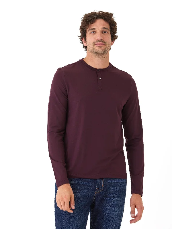 Frederick Luxe Jersey Long Sleeve Henley Women's Jersey Top