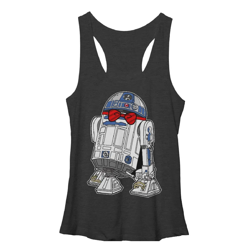 Women's Star Wars R2-D2 Bowtie Racerback Tank Top activewear tank top