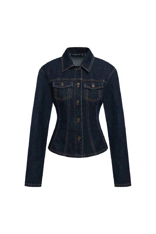 Rider Denim Jacket Faux Fur Jacket Real Fur Jacket Shearling Jacket