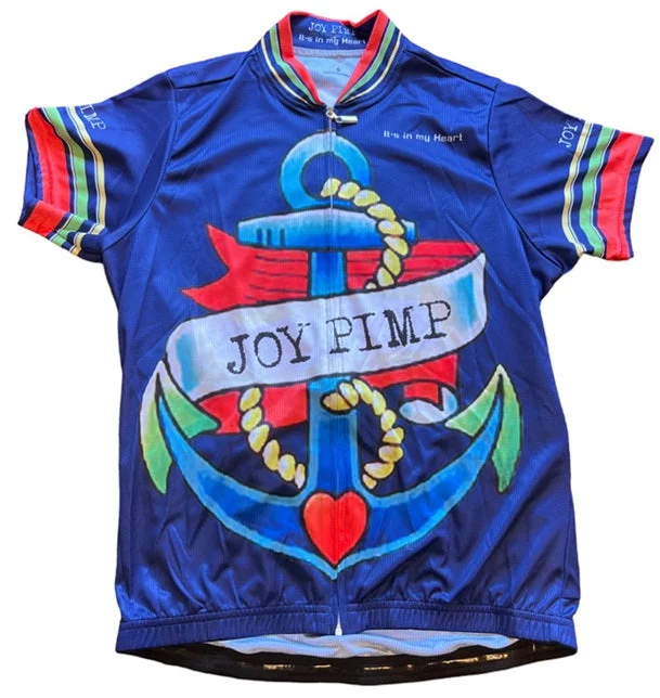 Women's Joy Pimp Cycling Jersey (Small) Sky Blue Jersey Tee