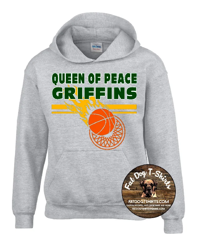 QUEEN OF PEACE-BASKETBALL HOODIE-NEW 2024 Hoodie with Lining Warm Insulated
