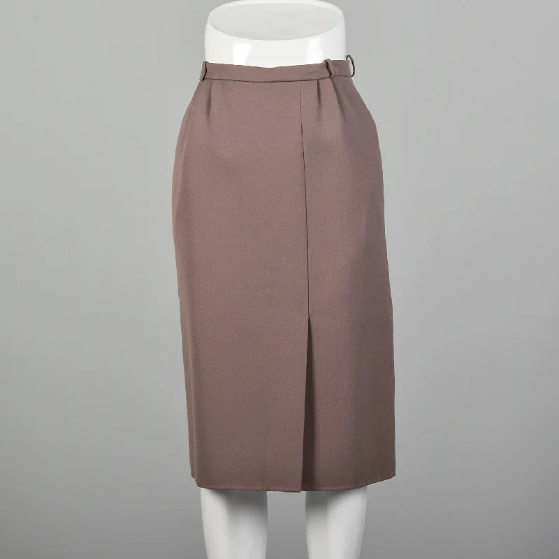 XS 1950s Taupe Pencil Skirt maxi skirt elegant