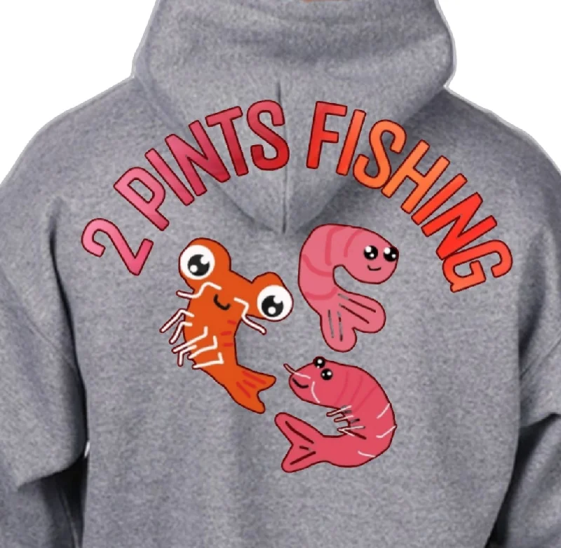 Heavy Weight Winter Hoodie - Thick 8 Oz Premium 50/50 Blend Warm Pullover - 2 Pints Fishing Hoodie with Raglan Sleeves Sporty Comfortable