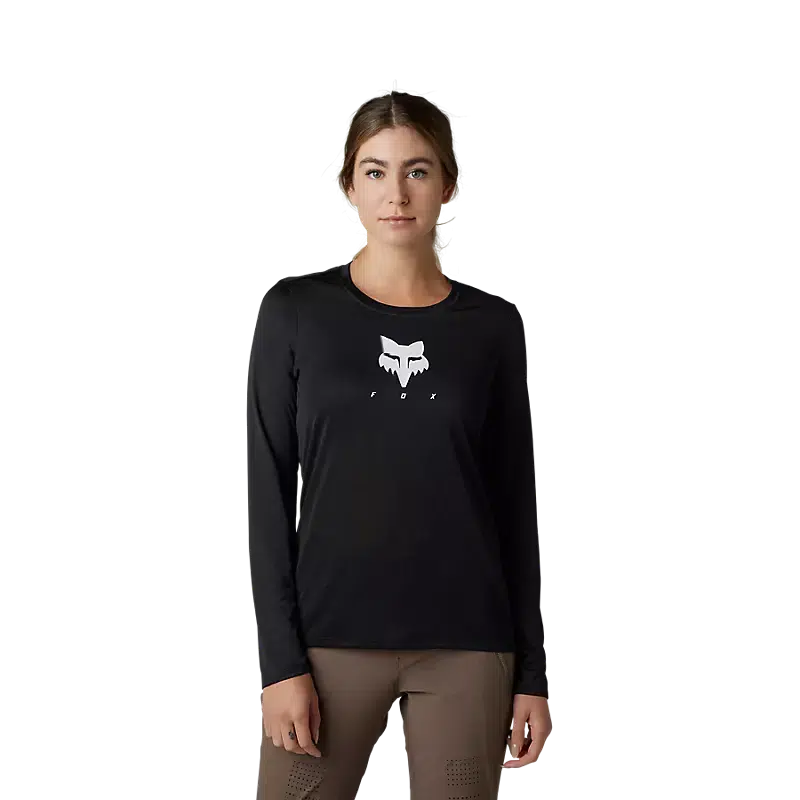 Fox Women's Ranger TruDri® Long Sleeve Jersey Silver Jersey Tee