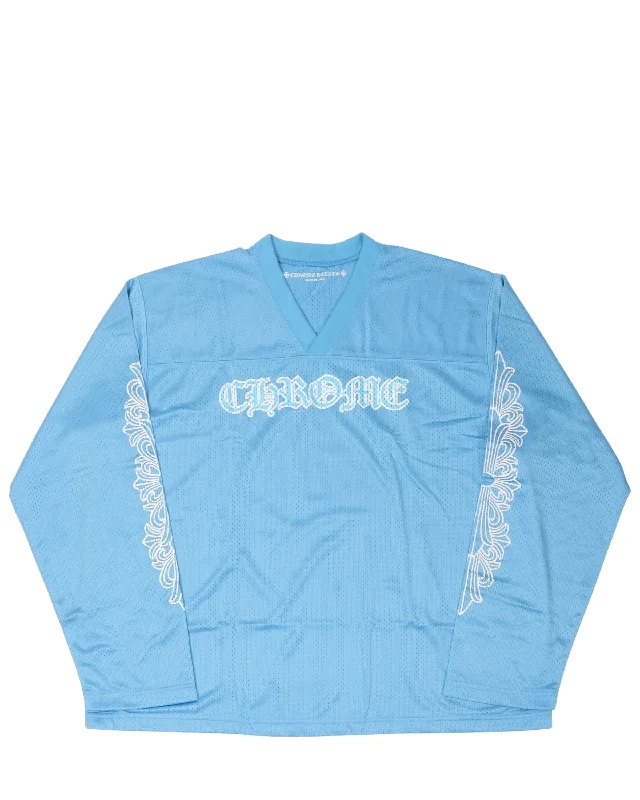 Mesh Warm Up Jersey Textured Jersey Blouse
