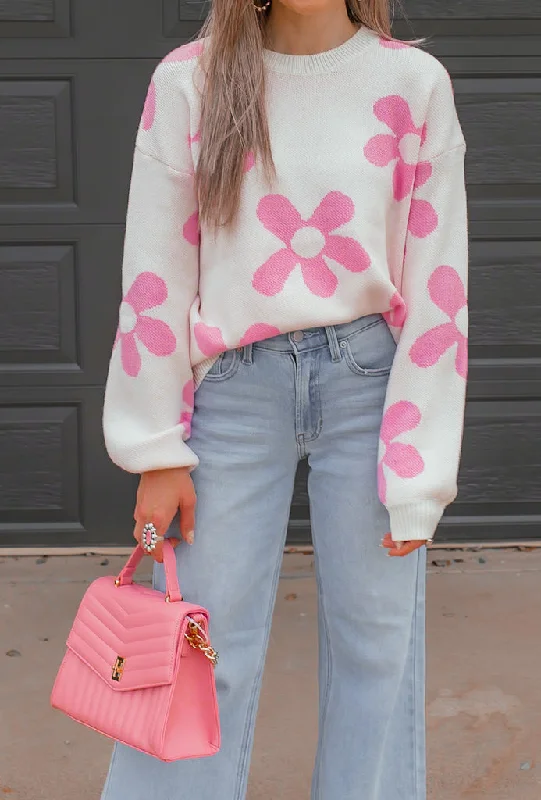 Madeline Blooming Daisy Sweater | S-XL Layered Multi-layer Single Layer