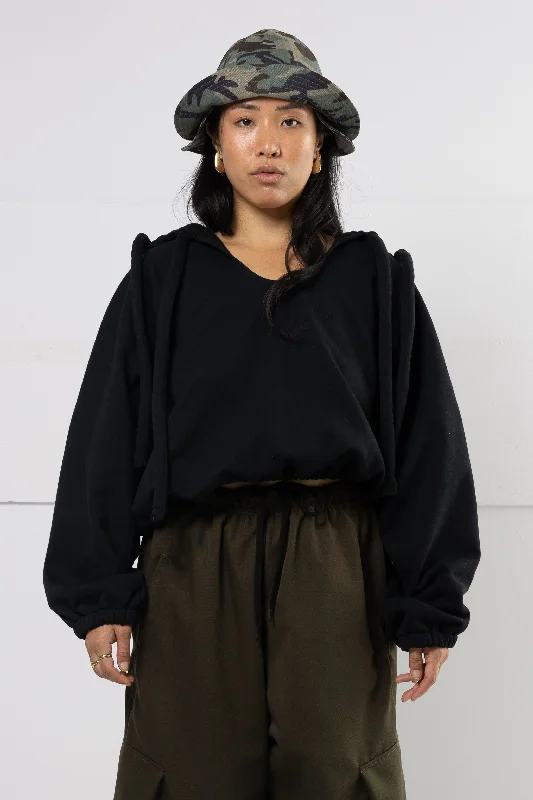 HARRIET DOUBLE TIE HOODIE Hoodie with Hood Adjustable Protection