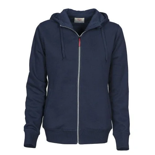 Printer Womens/Ladies Overhead Full Zip Hoodie Hoodie with Hem Elastic Stretchable Comfortable