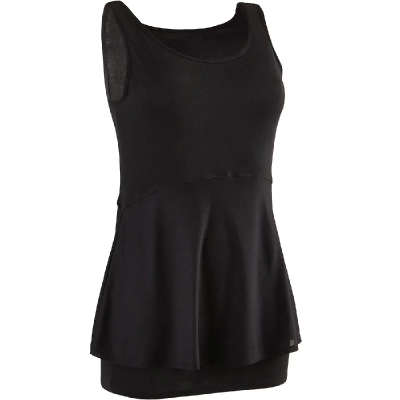 530 Pilates and Gentle Gym Tank Top - Black cotton tank top