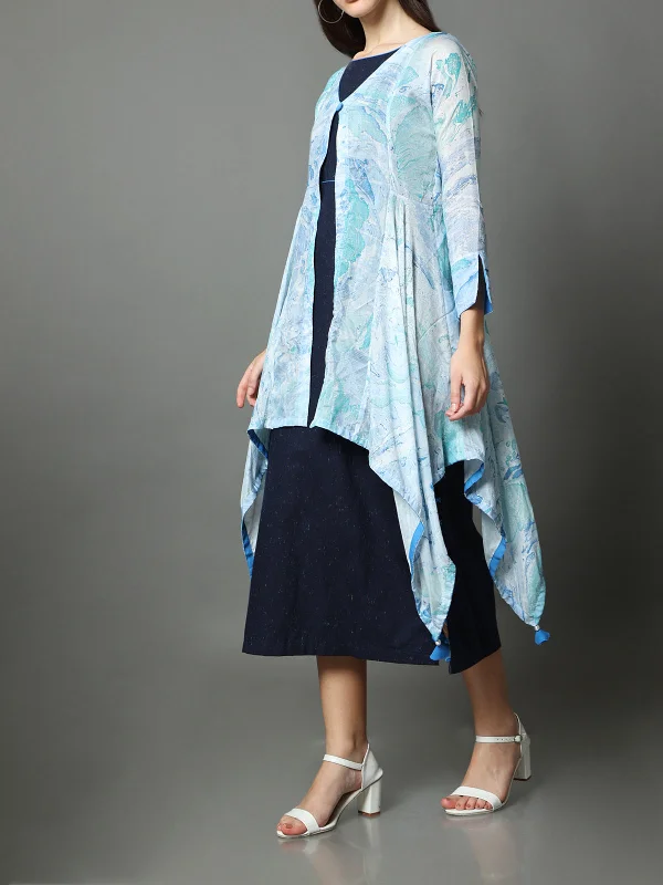 Mira Marble Asymmetric Jacket Oversized Jacket Tailored Jacket Straight Jacket