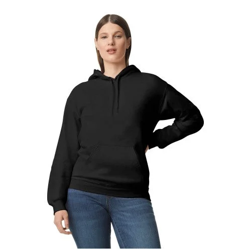 Gildan |  Unisex Adult Softstyle Fleece Midweight Hoodie Hoodie with Hem Frayed Vintage Worn