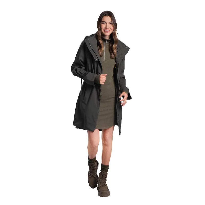 Women's Piper Oversized Rain Jacket - Olive Denim Jacket Leather Jacket Suede Jacket