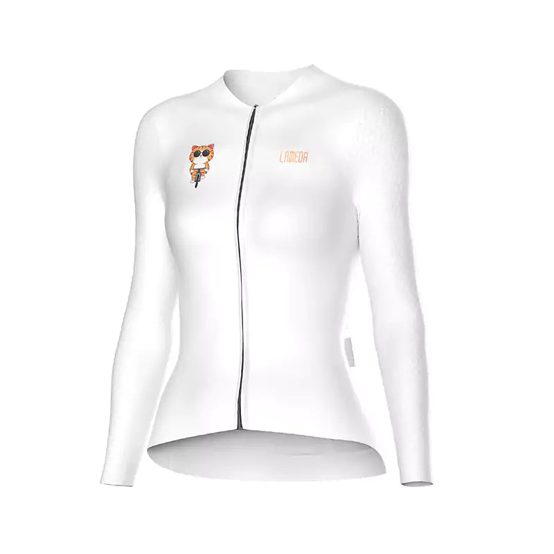 Kaman Women Long Sleeve Cycling Jersey Evening Jersey Tee