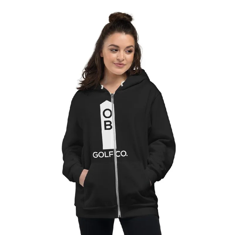 OB Golf Stake Women's Zip Hoodie sweater Graphic Hoodie Design Print