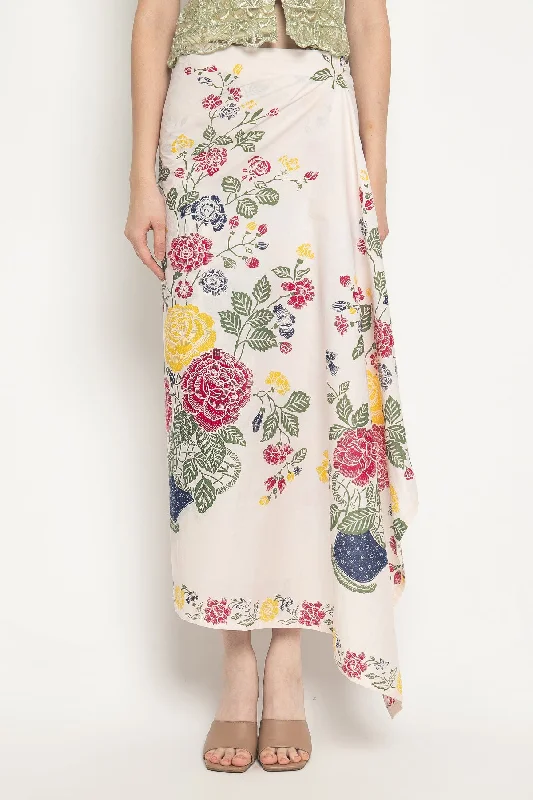 Jagadita Skirt in Kembang Mawar chiffon skirt airy