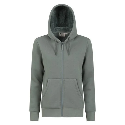 Mountain Warehouse Womens/Ladies Dalton Sherpa Lined Full Zip Hoodie Hoodie with Tied Waist Feminine Flattering