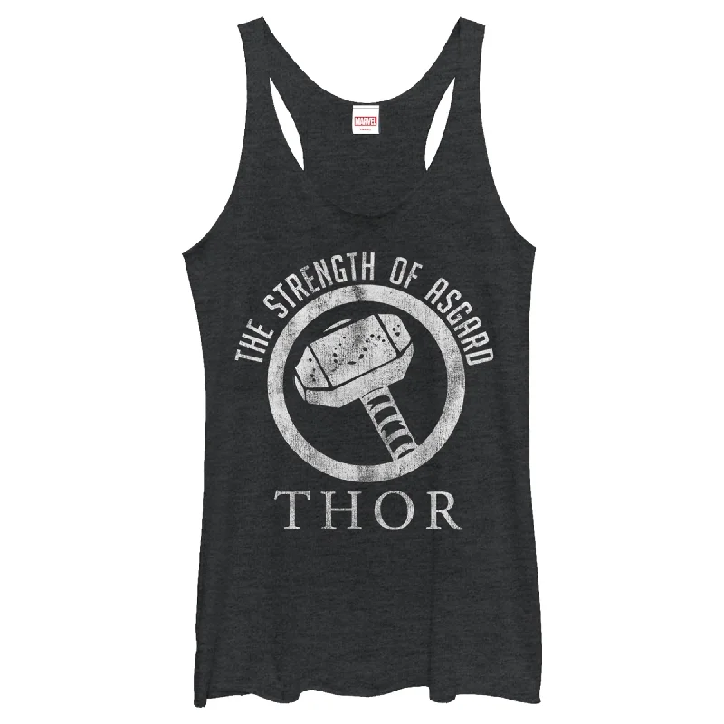 Women's Marvel Thor Strength of Asgard Racerback Tank Top strapless tank top