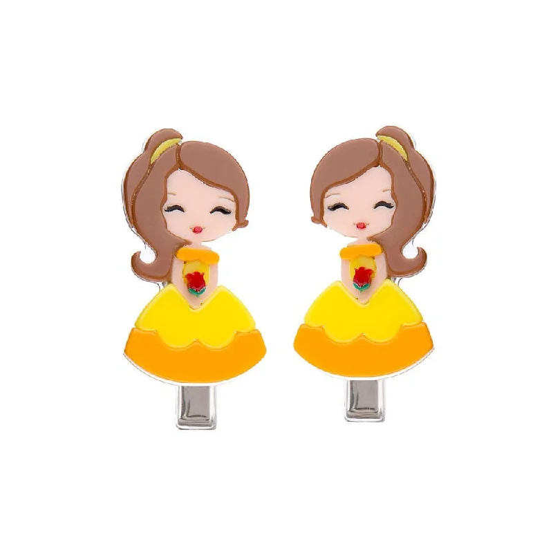 Lilies & Roses NY | Cute Doll Yellow Dress Alligator Clips Tunics Timeless classic