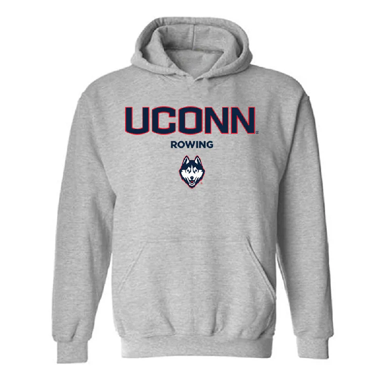 UConn - NCAA Women's Rowing : Megan Donaghy - Classic Shersey Hooded Sweatshirt Hoodie with Velcro Closure Adjustable Secure