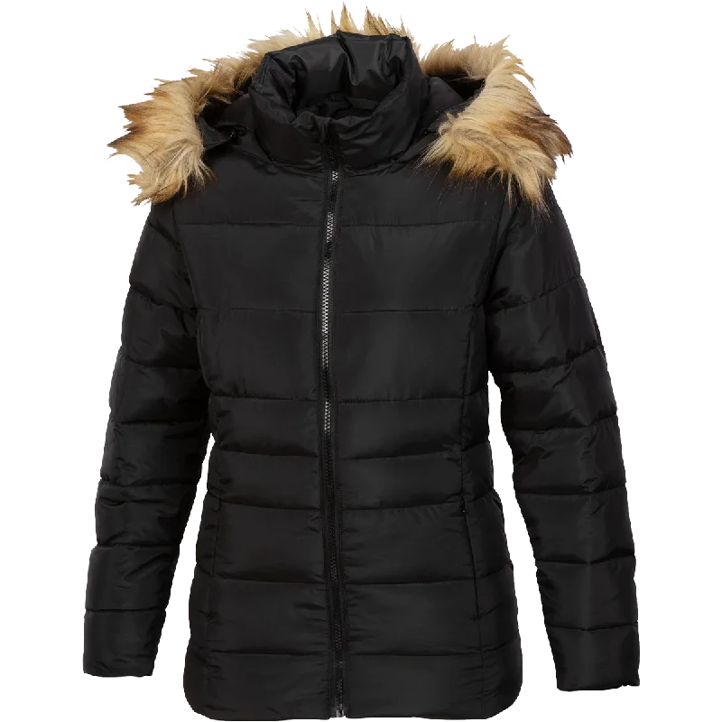 Women's Luna Insulated Synthetic Down Jacket Fitted Jacket Loose Jacket Oversized Jacket