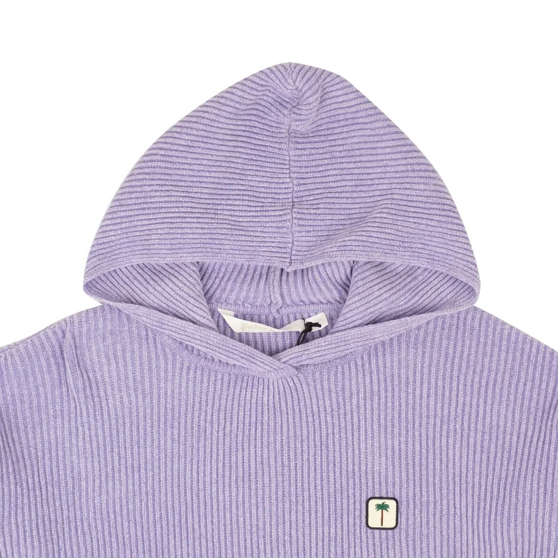 Palm Angels Pxp Hoodie Sweater - Lilac Knit Fabric Woven Fabric Fleece Fabric