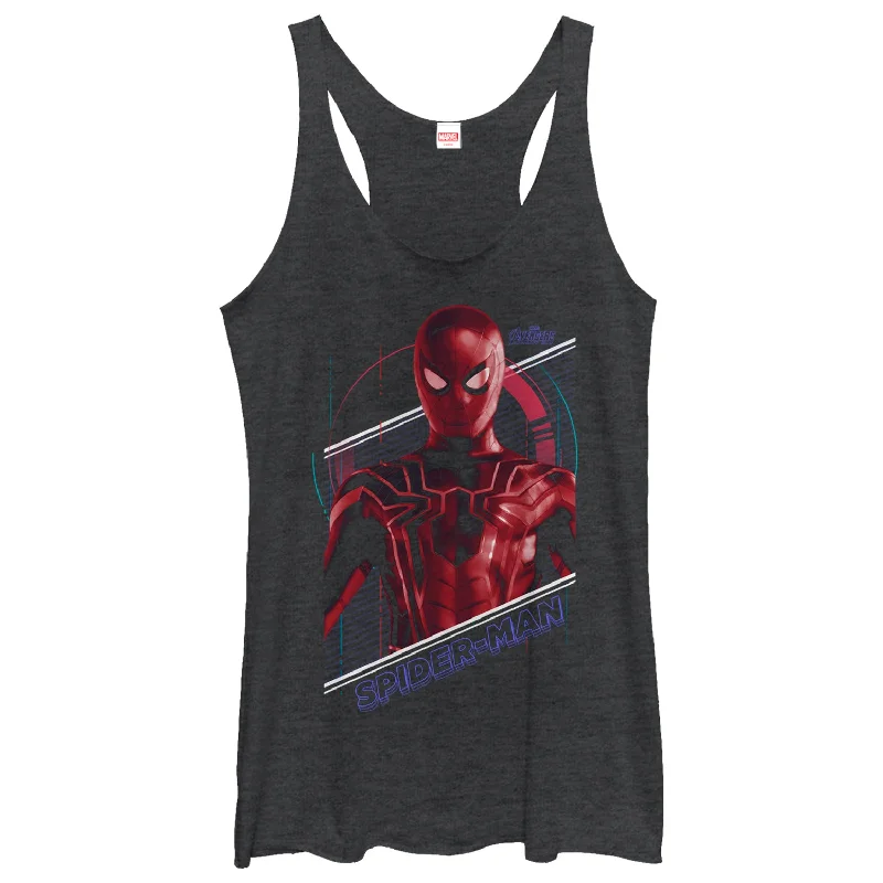 Women's Marvel Avengers: Avengers: Infinity War Spider-Man Tech Racerback Tank Top yoga tank top