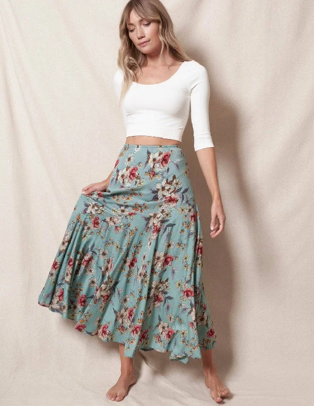 Charlotte Flowy Skirt zip skirt side