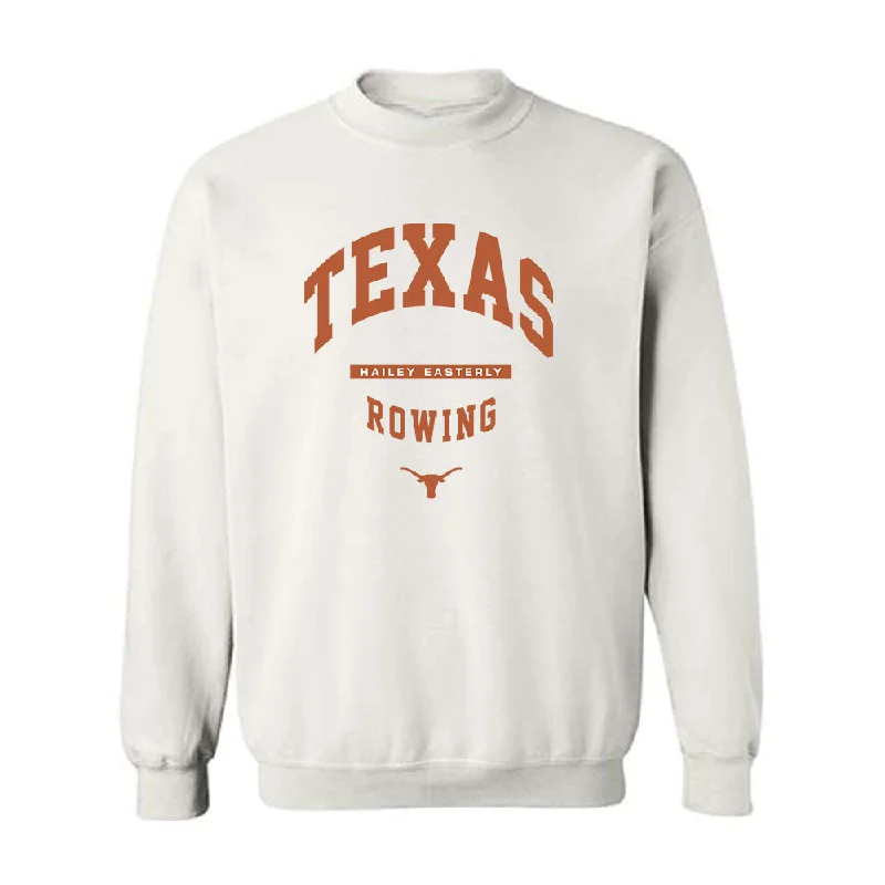 Texas - NCAA Women's Rowing : Hailey Easterly - Classic Fashion Shersey Crewneck Sweatshirt Hoodie with Hem Fringe Bohemian Relaxed