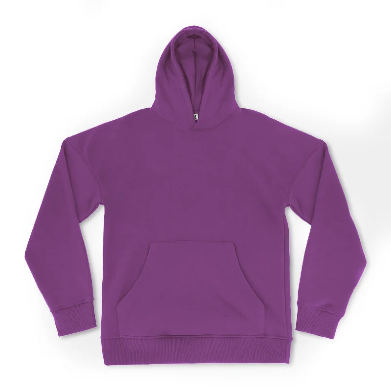 Orchid Burst Oversized Hoodie Hoodie with Front Slit Layering Stylish