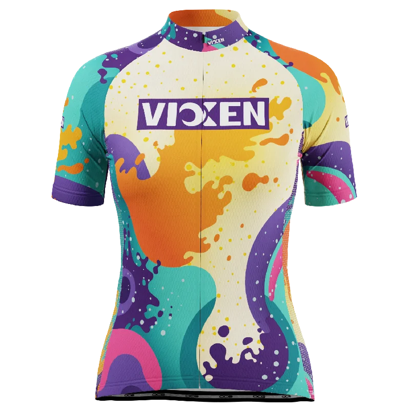 Women's Yes I Can Short Sleeve Cycling Jersey Chic Jersey Tee
