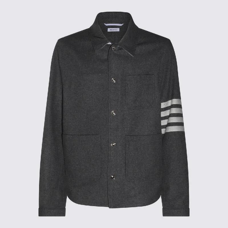 Thom Browne Jackets Ribbed Jacket Pleated Jacket Ruffled Jacket
