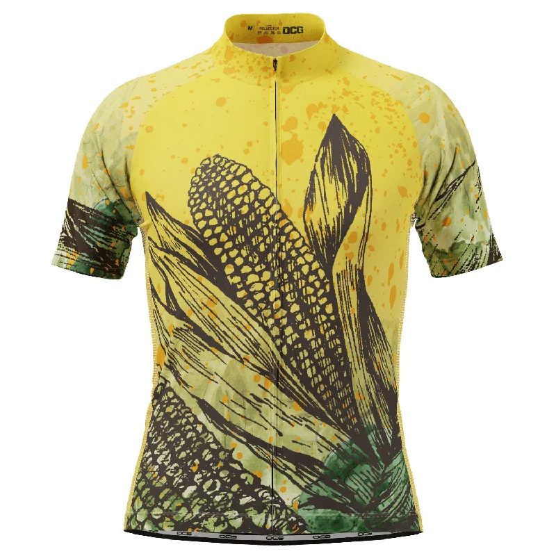 Men's Corny Short Sleeve Cycling Jersey Budget-Friendly Jersey Tee