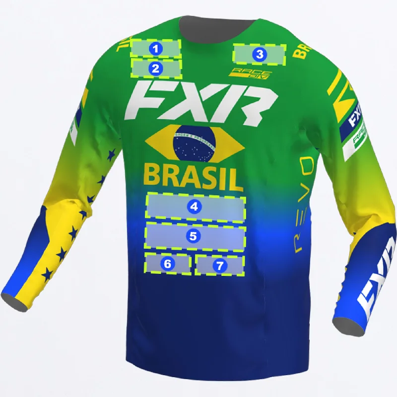 Brasil Custom Revo MX Jersey Polo Neck Jersey Top