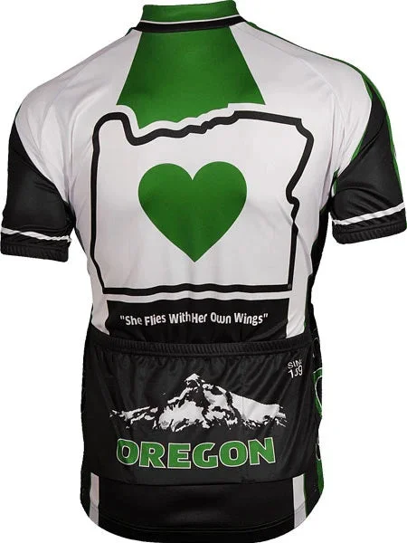 Oregon Women's Cycling Jersey 2XL Ash Gray Jersey Tee