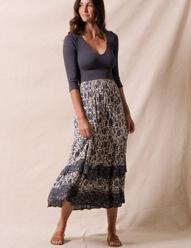 Cassandra Maxi Skirt patchwork skirt art