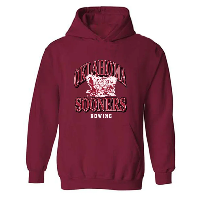 Oklahoma - NCAA Women's Rowing : Kennedy Stewart - Classic Shersey Hooded Sweatshirt Hoodie with Ribbed Neckline Snug Warm