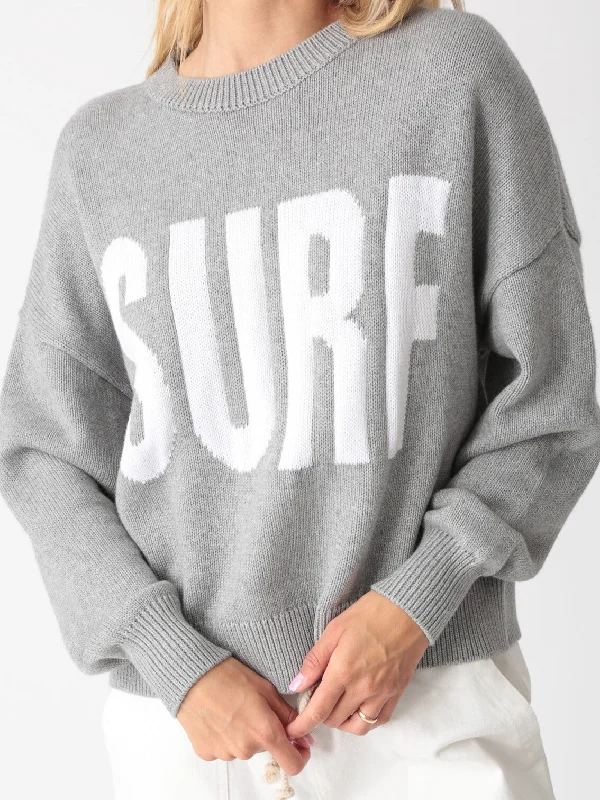 Surf Sweater Print Jacquard Patchwork