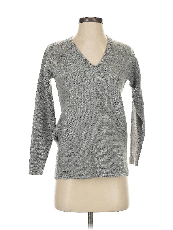 Wool Sweater Ribbed Striped Patterned