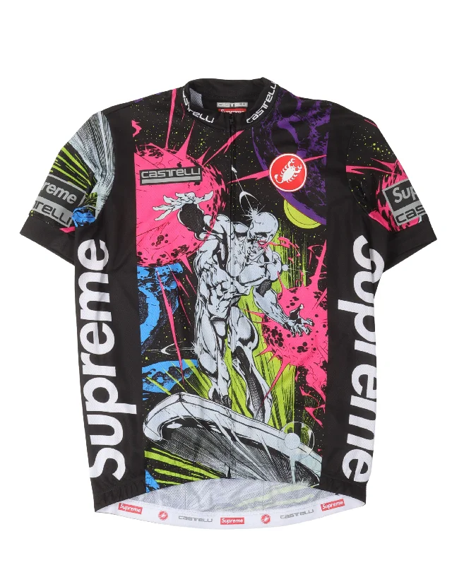 SS22 Castelli Silver Surfer Cycling Jersey Designer Jersey Tee