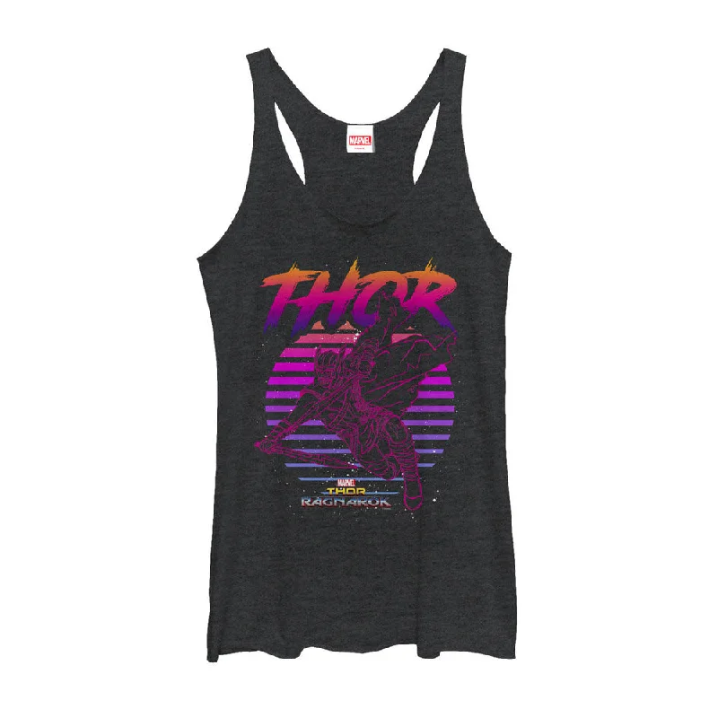 Women's Marvel Thor: Ragnarok Retro Racerback Tank Top activewear tank top