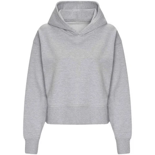 Awdis Womens/Ladies Heather Hoodie Hoodie with Back Slit Movement Comfort