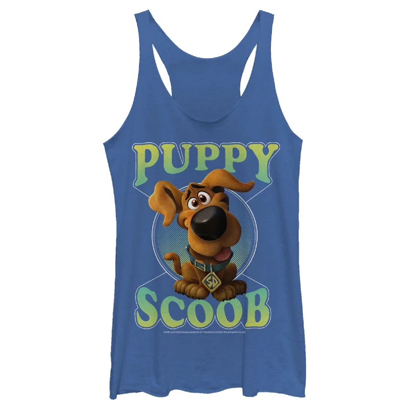 Women's Scooby Doo Puppy Circle Racerback Tank Top sleep tank top