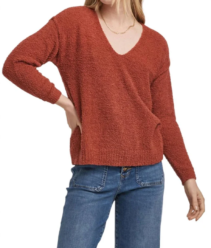 Calleen Sweet Sweater In Saffron Boat Neck Shawl Collar Notched Collar