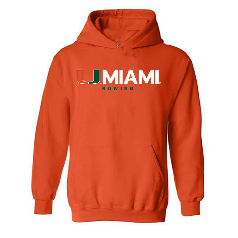 Miami - NCAA Women's Rowing : Abby Evans - Classic Shersey Hooded Sweatshirt Hoodie with Zipper Versatile Modern