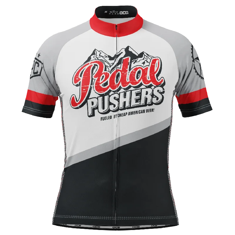 Men's Retro Pedal Pushers Short Sleeve Cycling Jersey Business Jersey Tee