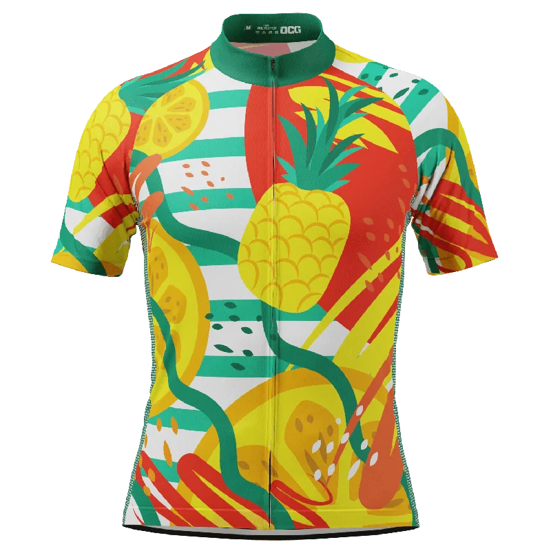 Men's Beach Summer Breeze Short Sleeve Cycling Jersey Emerald Green Jersey Tee