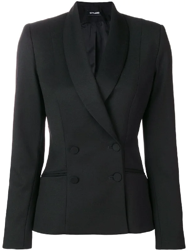 double breasted tuxedo jacket Wool Jacket Cashmere Jacket Tweed Jacket