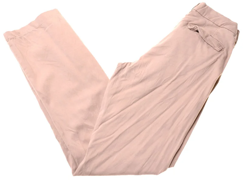 LEE Womens Casual Trousers US 8 Medium W30 L31 Beige Cotton Bootcut Trousers Fall Fleece