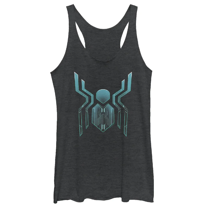 Women's Marvel Spider-Man: Far From Home Modern Logo Racerback Tank Top coral tank top Women's Marvel Spider-Man: Far From Home Modern Logo Racerback Tank Top coral tank top